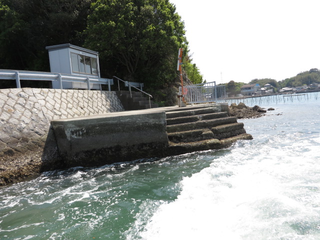 県道船　渡鹿野島の乗り場